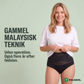 Bellina barselstrusse med 360 graders krydset kompression, urgammel malaysisk teknik