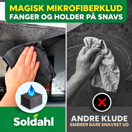 Magisk mikrofiberklud fanger og holder på snavs: andre klude smører bare snavset ud
