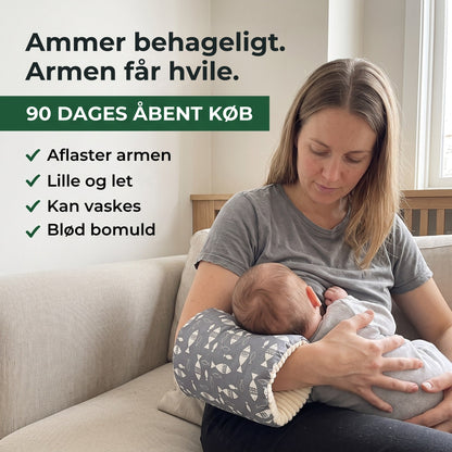 Mor ammer med armpuden over underarmen, 90 dages åbent køb