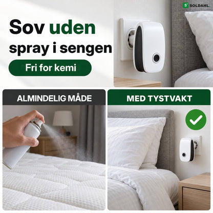 Sov uden spray i sengen, Tystvakt i stikkontakten ved siden af sengen