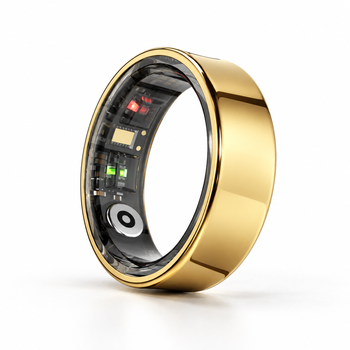 Soldahl Pulsring i guld med sensorer på indersiden