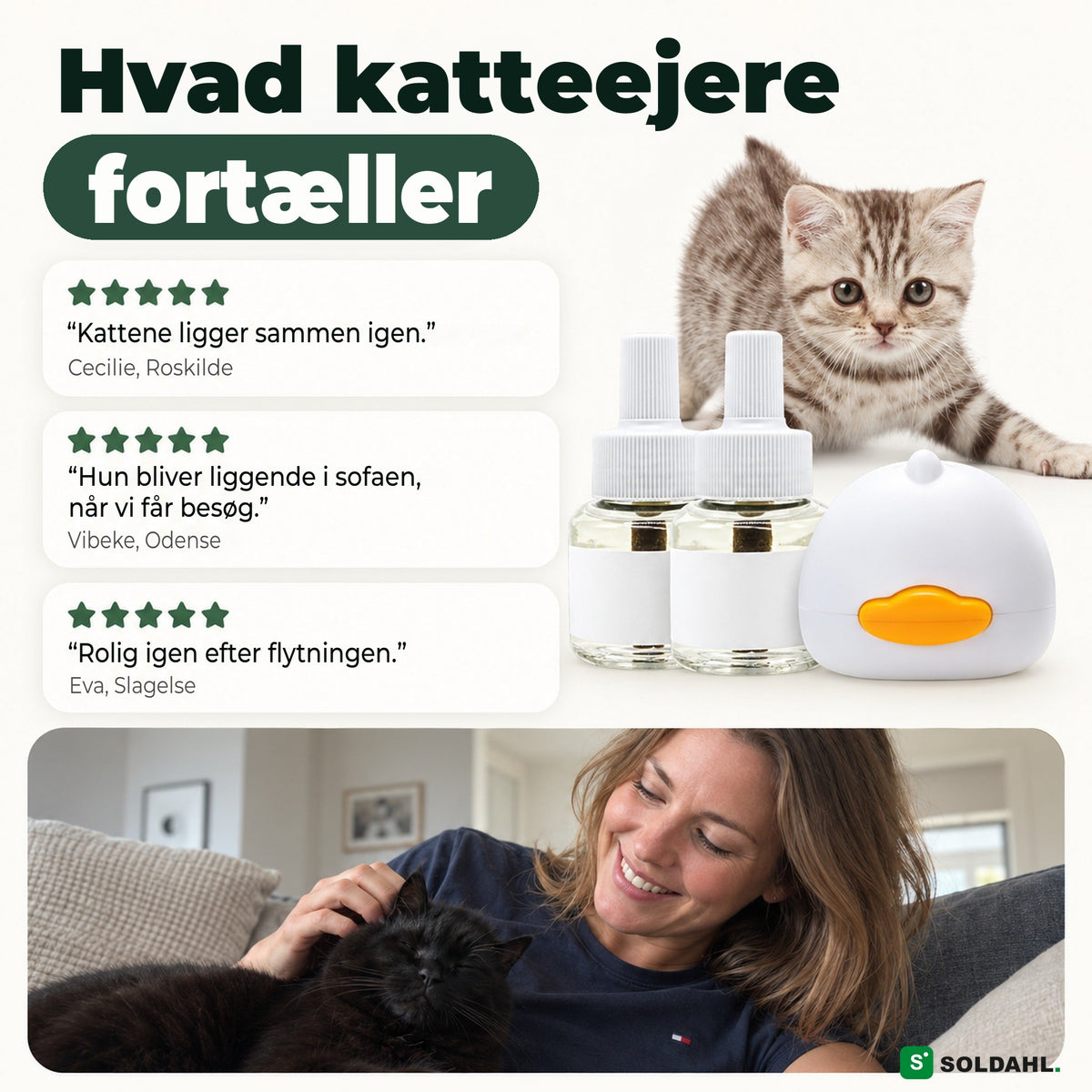 Katteejere fortæller om en roligere hverdag med Lugnhem