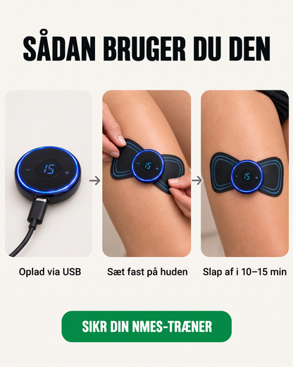 Sådan virker EMS-muskelaktivering på lårmusklen ved knæet