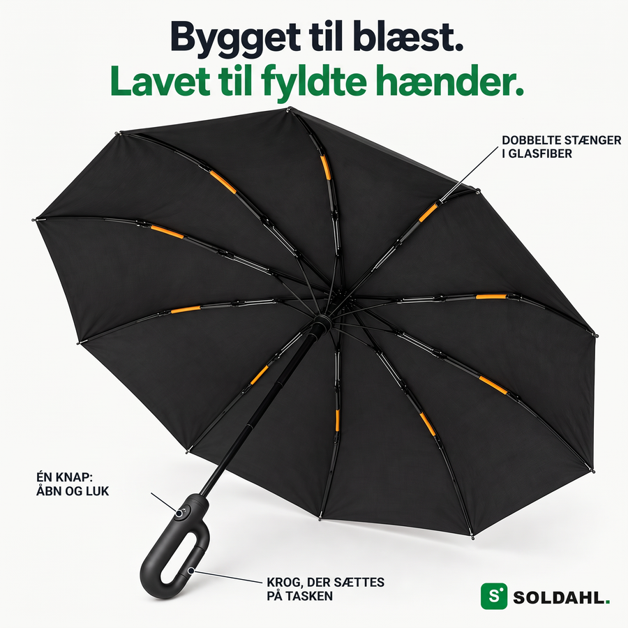 Sådan bruges Stormparaplyet