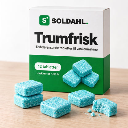 Trumfrisk pakke med 12 tabletter, rækker et helt år