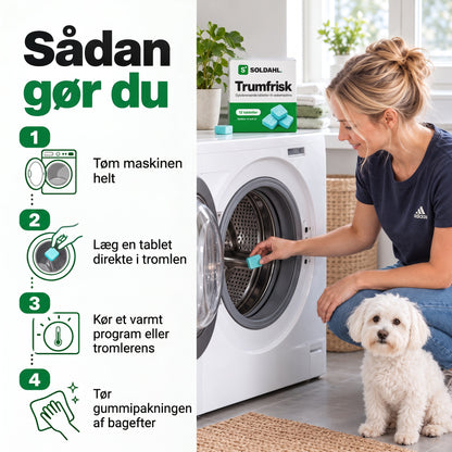 Sådan gør du: læg en tablet direkte i tromlen