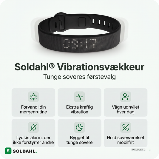 Soldahl Vibrationsvækkeur til tunge sovere