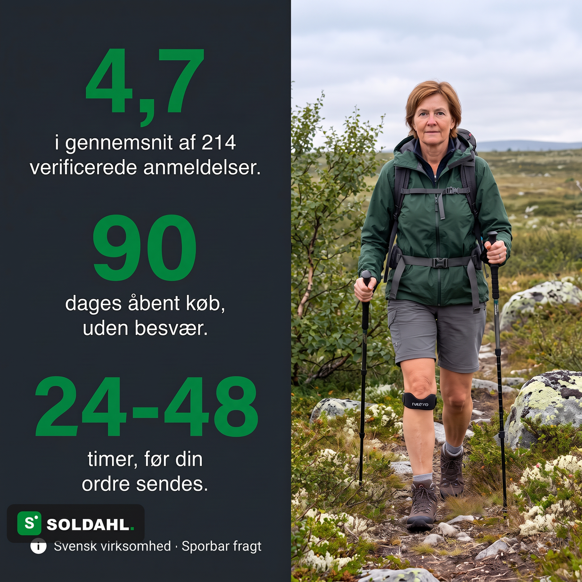 4,7 i gennemsnit, 90 dages åbent køb, sendes inden for 24 til 48 timer